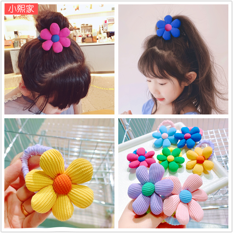 ins可爱花朵发绳韩国儿童皮筋