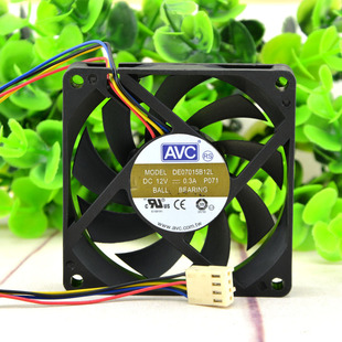 主板4针调速风扇DE07015B12L AVC 12V0.30A AMD风扇 电脑CPU 7015