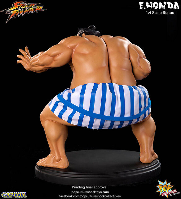 sideshow pop culture shock pcs 街头霸王 本田 摆件/全新ex版电