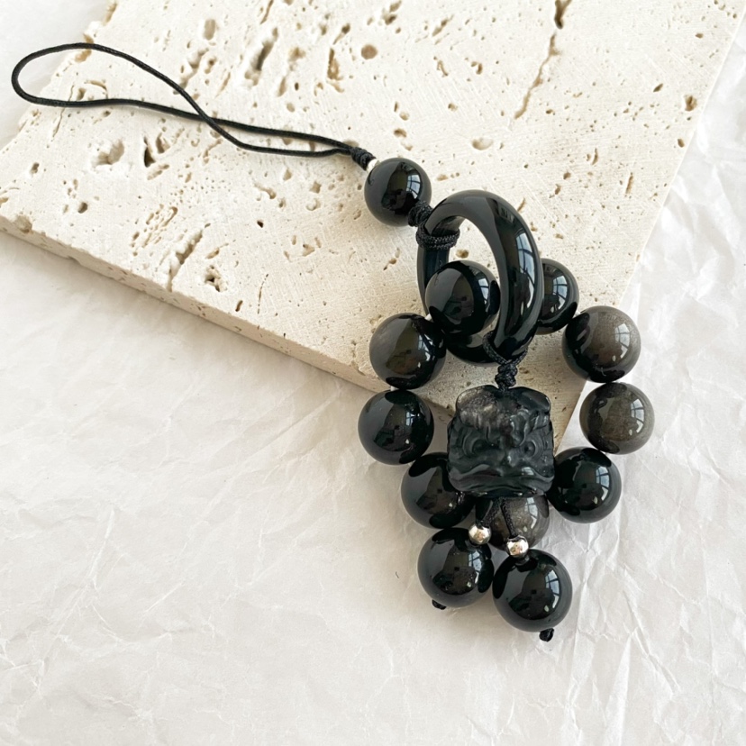 银曜石小手捻手持包挂手机挂