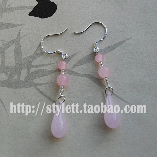 新中式耳饰琉璃古风汉服手工定制