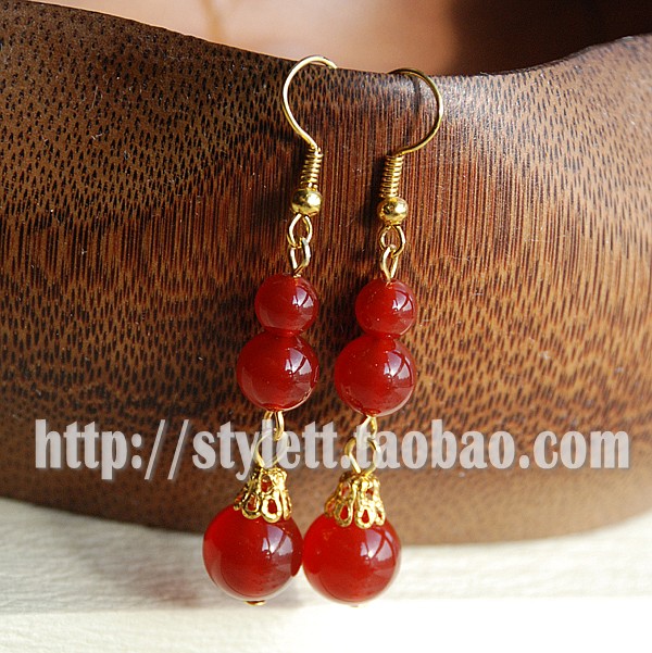 手工新娘婚礼古典风汉服旗袍耳夹