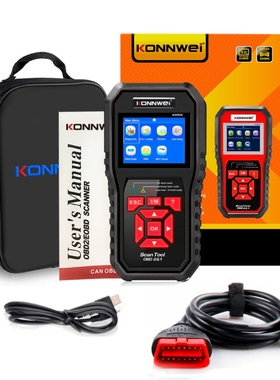 KW850黑色OBD2 EOBD汽车发动机故障诊断仪扫描仪AUTOPHIX OM900