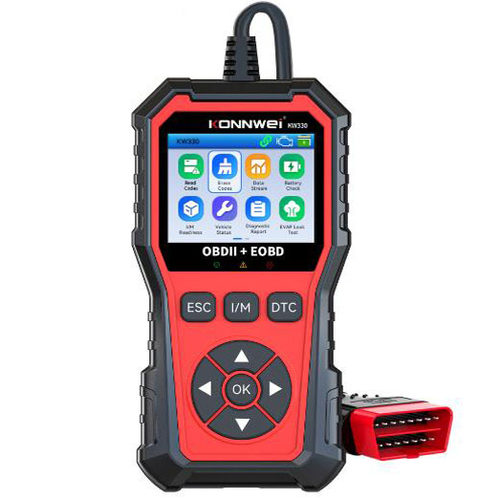 英文版KW330 OBD2汽车发动机诊断故障仪EOBD diagnostic tool