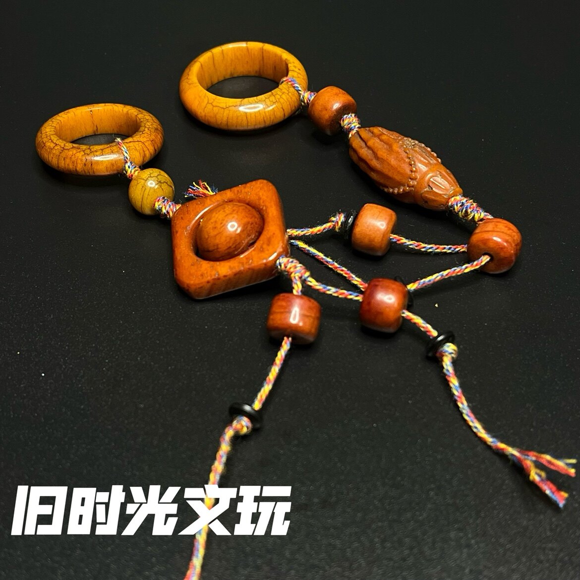 西藏真牦牛骨配饰转运珠路路通佛手佛珠手串手持金刚星月菩提配件