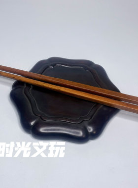 文玩杂项天然牦牛骨筷子复古仿老做旧高档防滑筷子 民族风