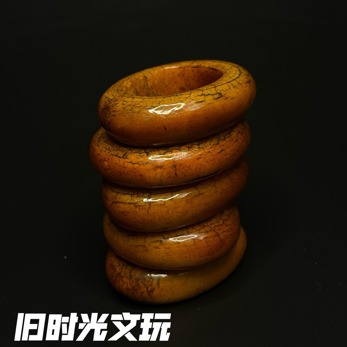 天然牦牛骨雕刻椭圆吊坠手把件项项坠/吊坠