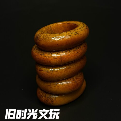天然牦牛骨雕刻椭圆吊坠手把件项链配饰DIY配件工艺民族风饰品