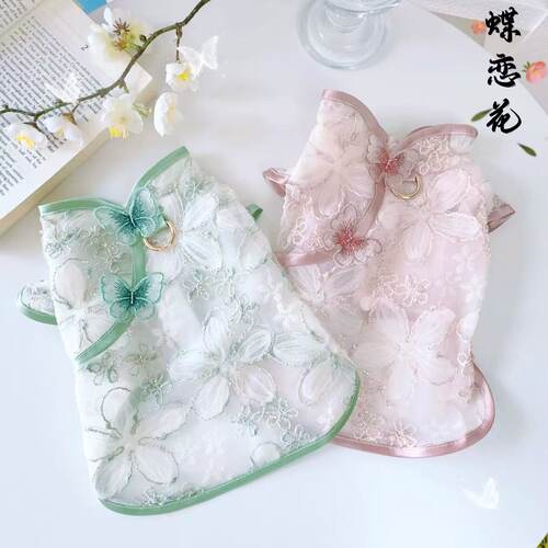 宠物夏款国风旗袍公主裙