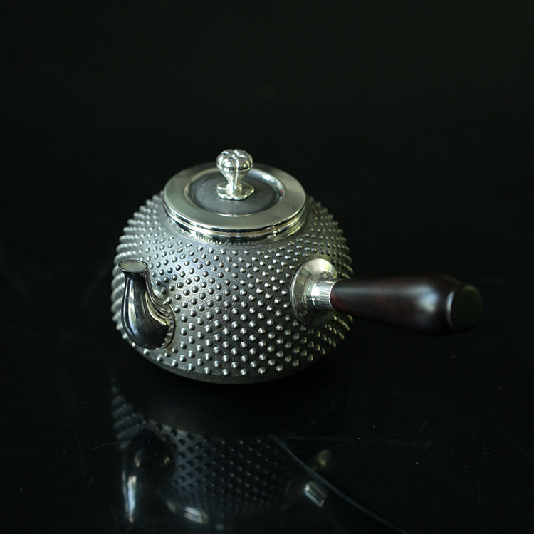 东方造物原装日本进口大渊银器光则作急须3寸侧把壶茶壶茶器手工