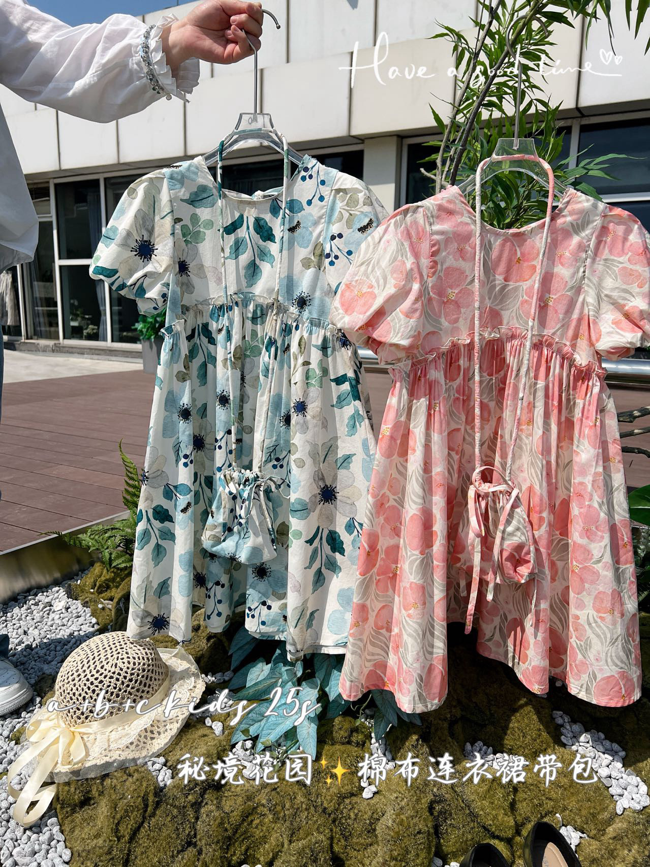 女童夏装连衣裙2025新款泡泡袖洋气童装儿童夏季公主裙小女孩裙子