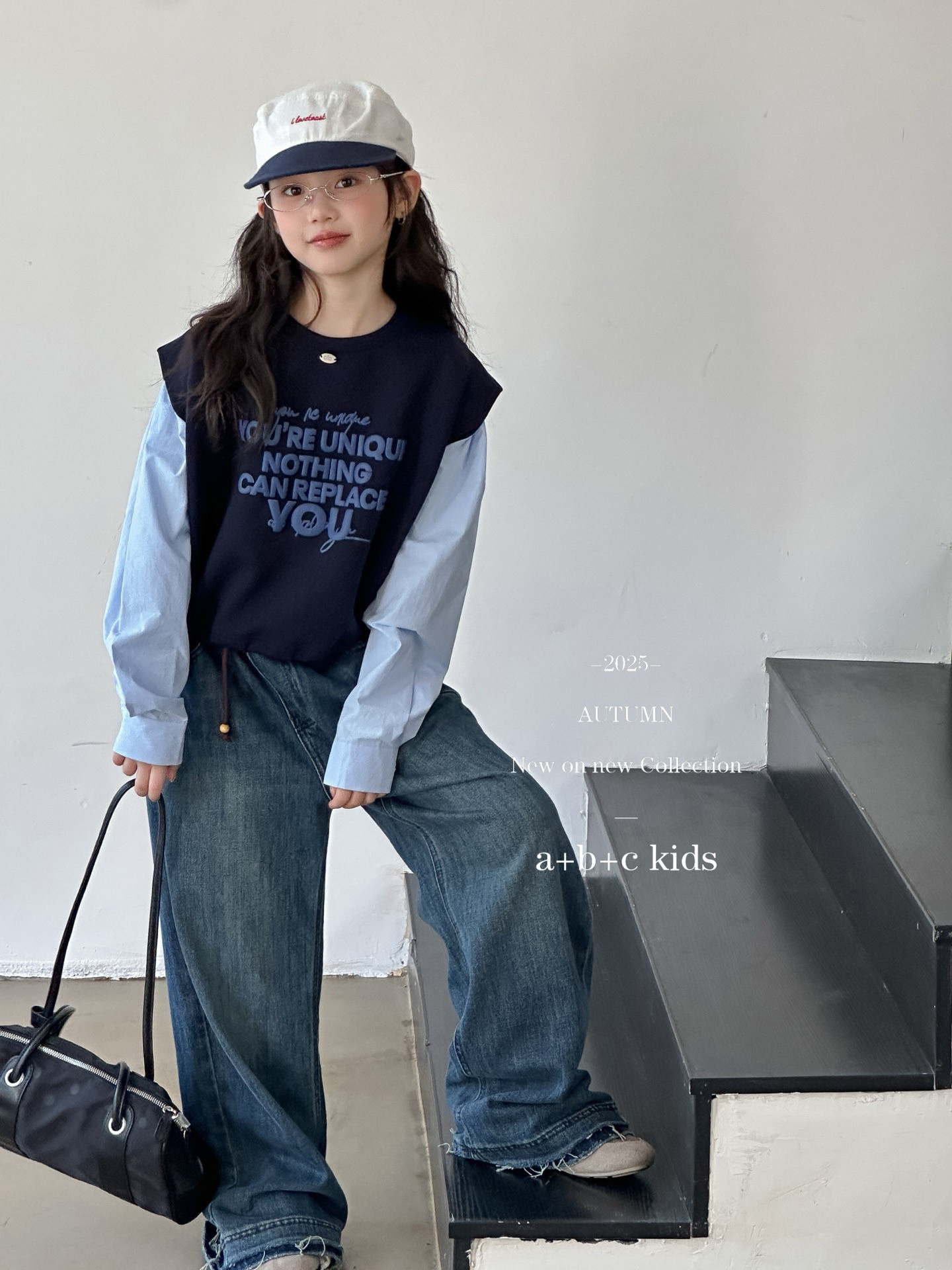 女童假两件卫衣秋季儿童洋气时髦卫衣/绒衫