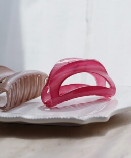 包拼邮日本代购ANEMONE 2021法式简易百搭半月湾特色后脑勺抓夹