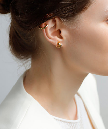 mimi33耳夹金属2way设计轻奢