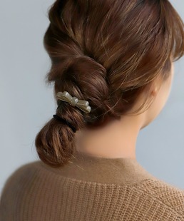 包拼邮  日本代购 ANEMONE  日系发圈别致彩带蝴蝶结扎头发橡皮筋