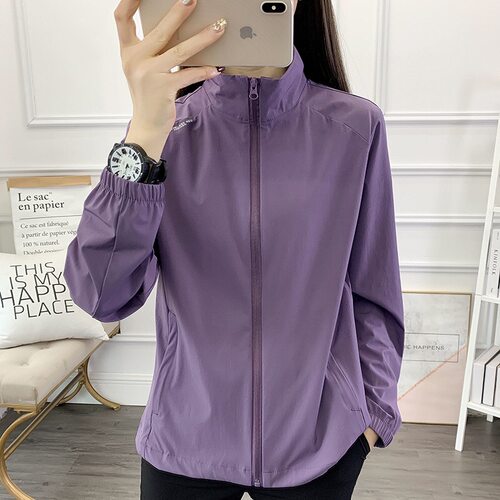 冰丝外套防晒服女夏季立领薄款开衫夹克防紫外线户外运动皮肤衣女