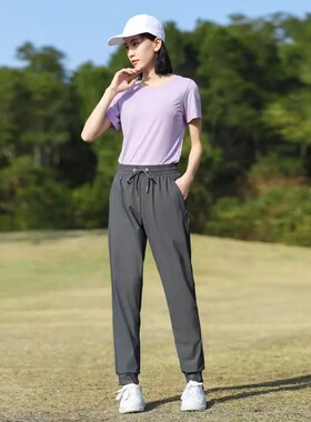 冰丝速干裤男女夏季薄款弹力透气快干运动长裤宽松大码户外休闲裤