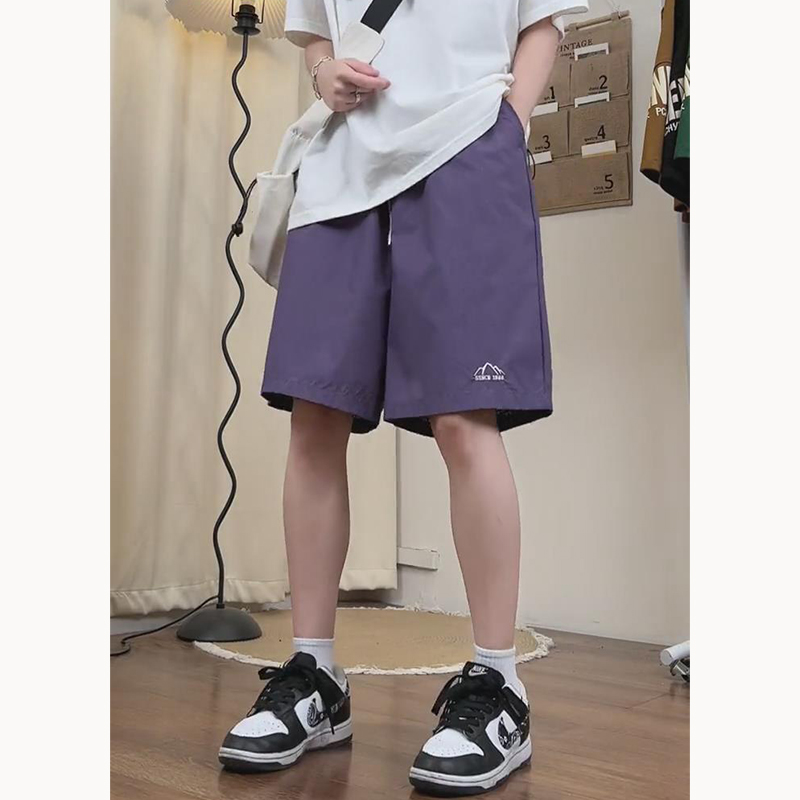 多巴胺休闲短裤男女款夏季薄款宽松直筒五分裤子男速干运动沙滩裤