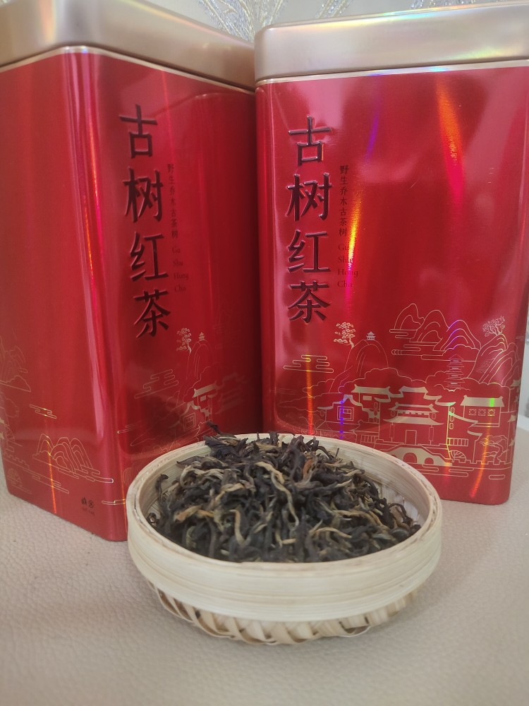 2023新 古树红茶特级浓香型蜜香养胃散罐装送礼盒装500g红茶