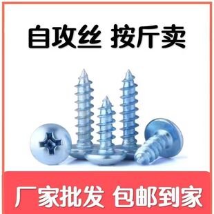 上海高强度大便头自攻丝镀锌蓝白圆头自攻螺丝加硬蘑自攻螺丝钉