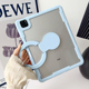 简约ipad第九代保护壳旋转支架10.2寸苹果平板pro11透明亚克力笔槽air4 5全包9.7寸透明mini7防摔6套13寸后壳
