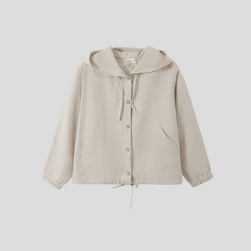 双雨露汉麻14支夏季防晒衣服外套外搭女款连帽
