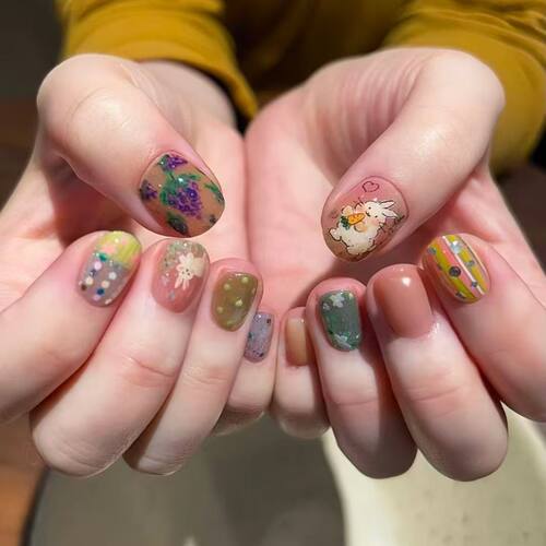 绿野仙踪穿戴甲森系可爱