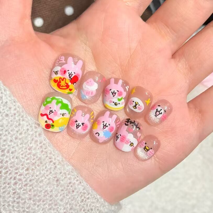 粉兔萌趣穿戴甲奶fufu软妹