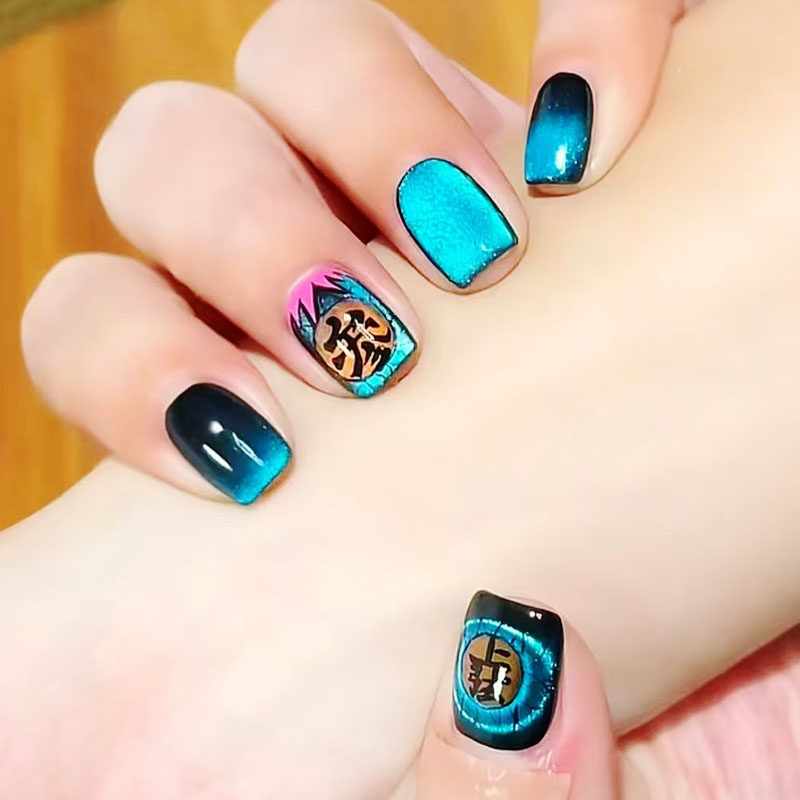 鬼灭之刃猗窝座穿戴甲动漫展个性化潮流高级感学生新短款美甲贴片,彩妆/香水/美妆工具,穿戴甲/甲片,淘宝优惠券,粉丝福利购,淘宝优惠卷