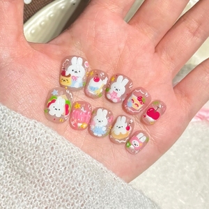 甜点萌兔穿戴甲卡通元气