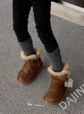 大金家童装日系韩版百搭宝宝冬季百搭冷灰灰色色高筒弹力袜