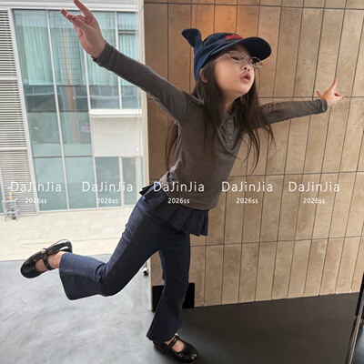 大金家百褶韩版长裤屁帘潮裤百搭