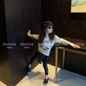 女童软棉柔软百搭双色儿童休闲长裤 新款 春秋季 高棉感宝宝打底裤