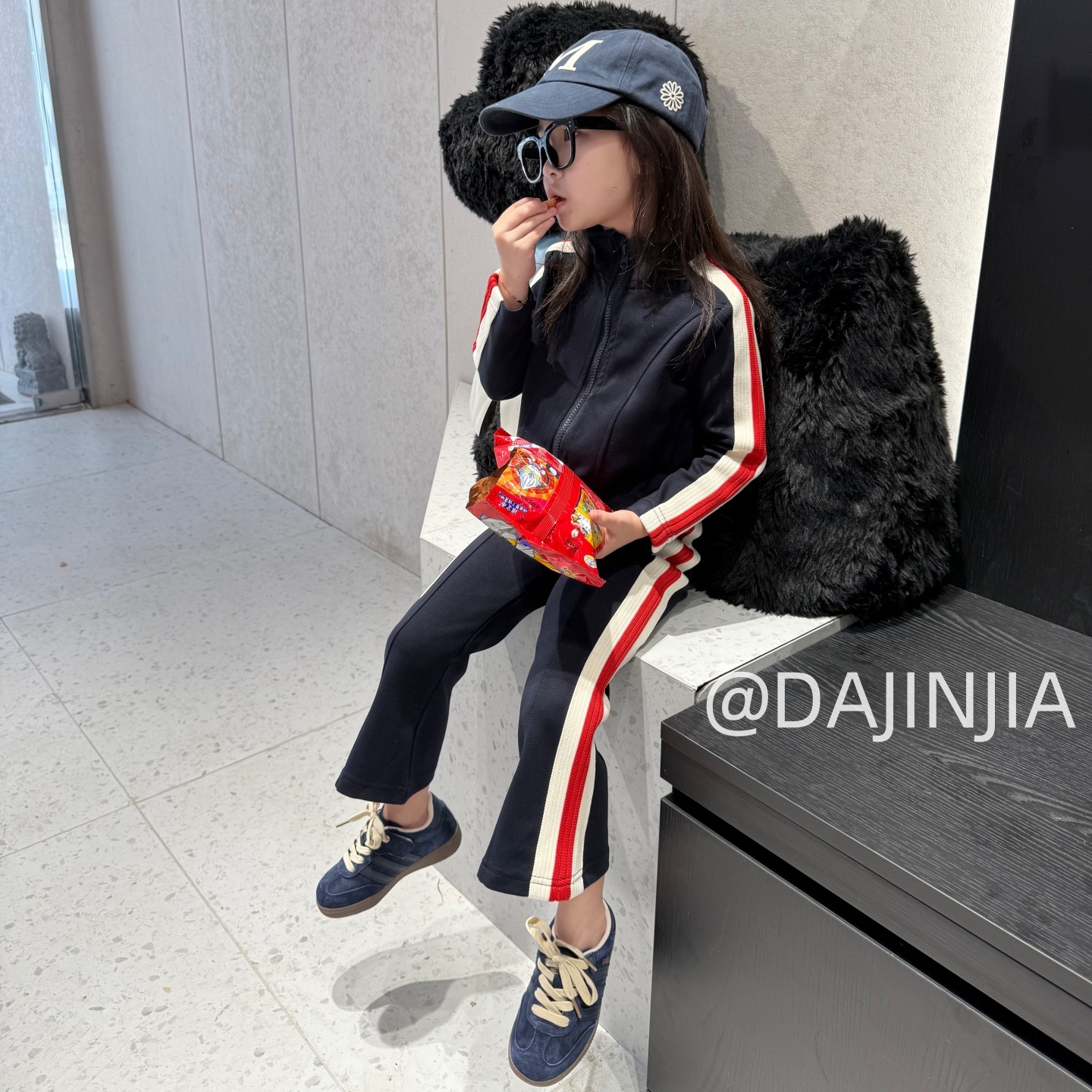 大金家童装日系棉感运动户外套装