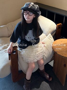 26春款白色仙女儿童半身裙女童网纱蓬蓬裙宝宝百搭洋气幼儿园最爱