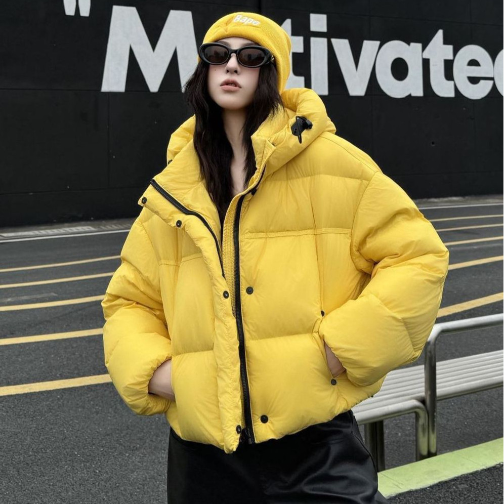 短款羽绒服小个子2025冬新款时尚白鸭绒泡芙连帽加厚保暖宽松外套,女装/女士精品,羽绒服,淘宝优惠券,粉丝福利购,淘宝优惠卷