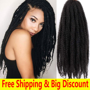 curly extension hair afro crochet twists marley box braiding