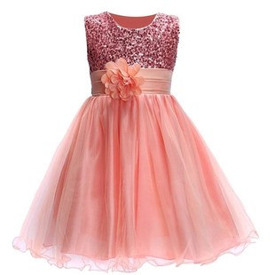 Kids veil dresses for girls wedding birthday princess dress