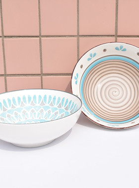 釉下彩大号汤盆9英寸陶瓷面碗水煮酸菜鱼盆商用钵钵鸡毛血旺专用