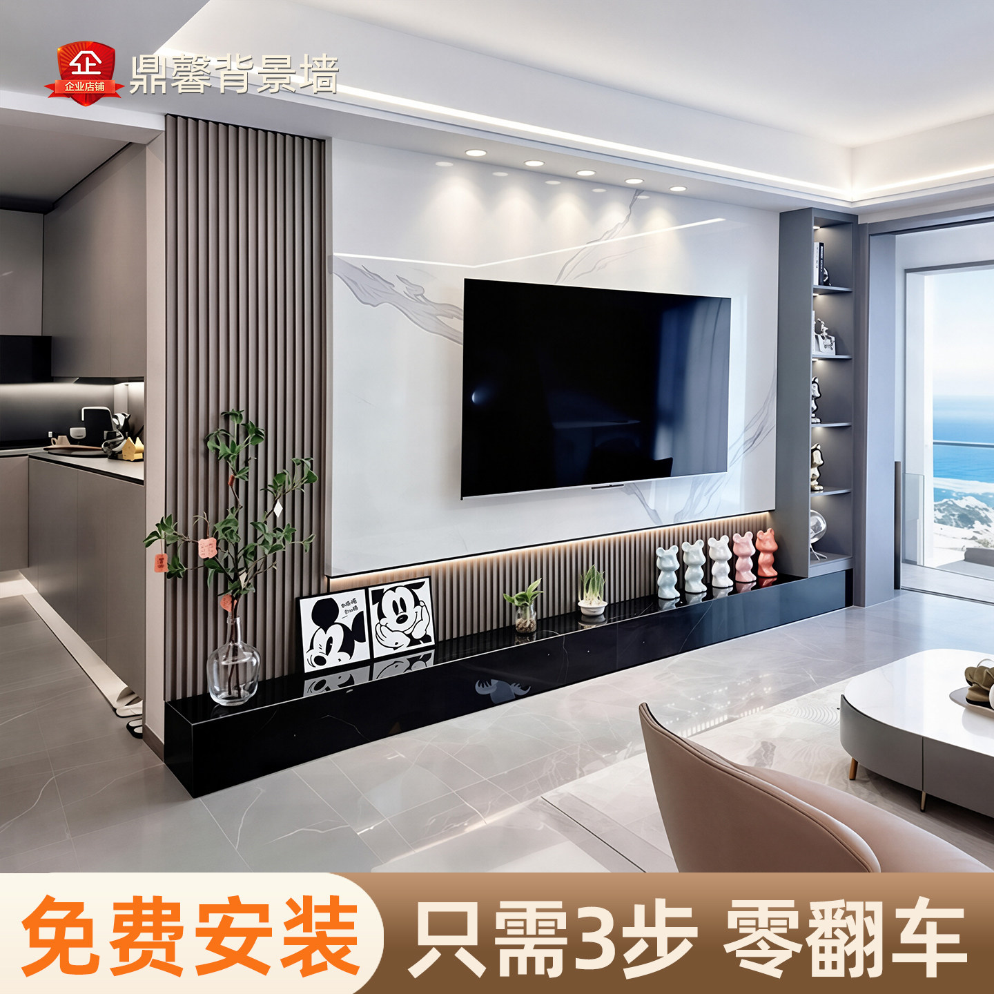 全国包工包料欧式背景墙上门安装图片