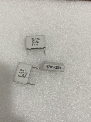 EVOX 薄膜电容 MMK 474 250V 脚距15MM 0.47UF 250V 470NF 铜脚