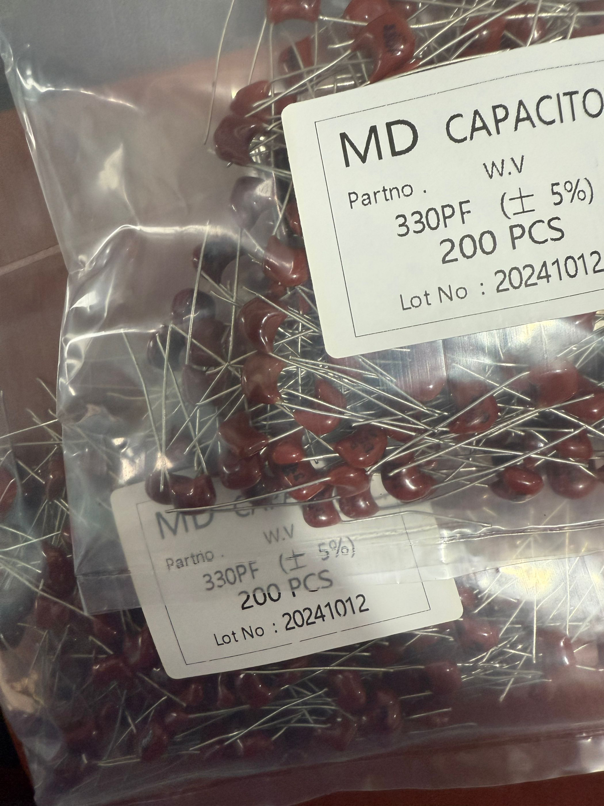 云母电容 330P 100V 台产正品货 云母电容 330PF 330P 331 100V