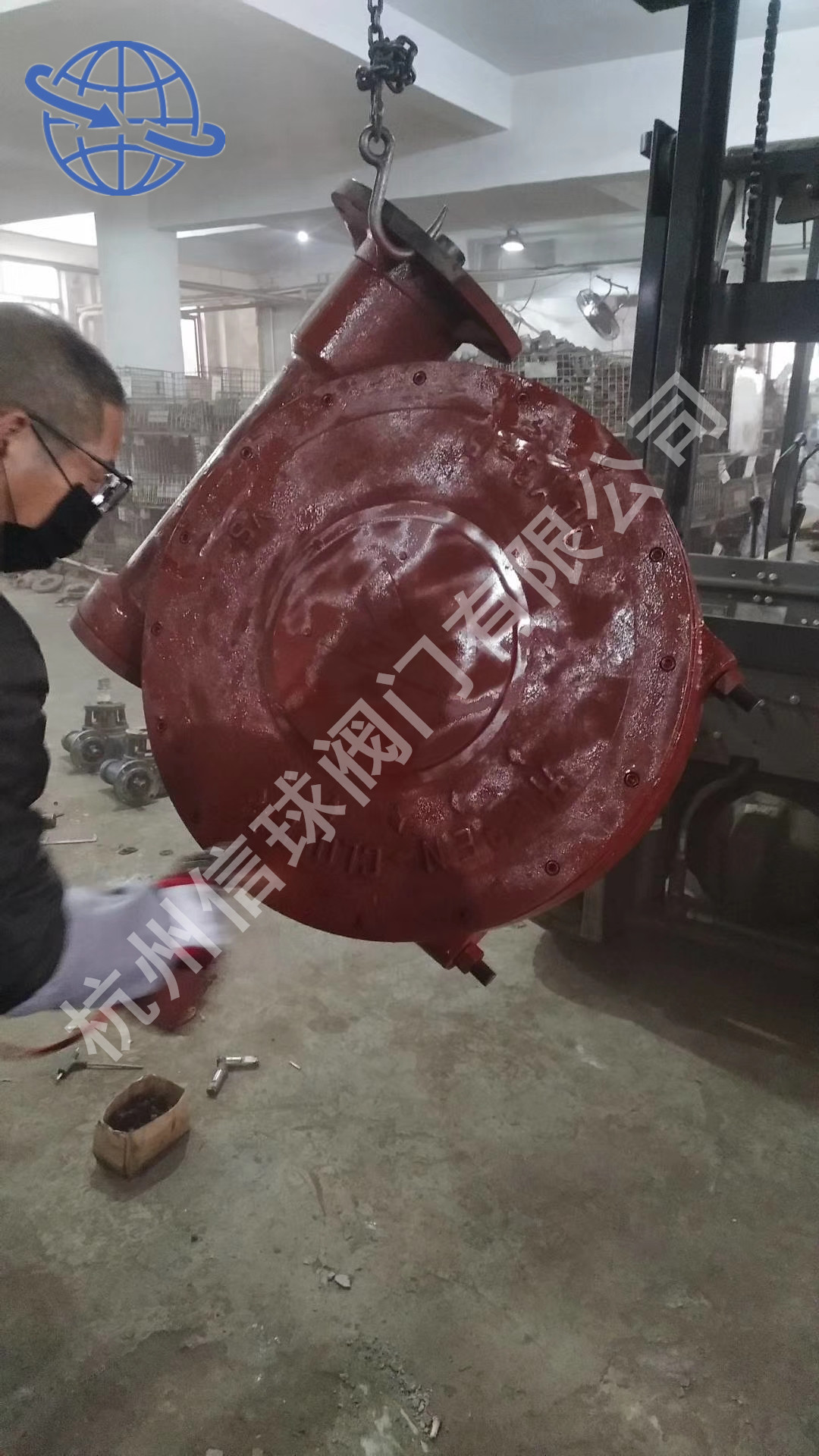 法兰球阀蝶阀门硬密封驱动装置配手动涡轮头齿轮头单双极蜗轮QDX3