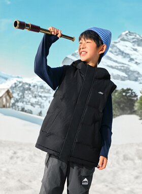 Skechers斯凯奇儿童冬季防油可拆卸两穿厚款羽绒服外套P425K033