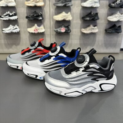 Skechers斯凯奇流星体训鞋男童旋钮高回弹轻质休闲老爹鞋405314L