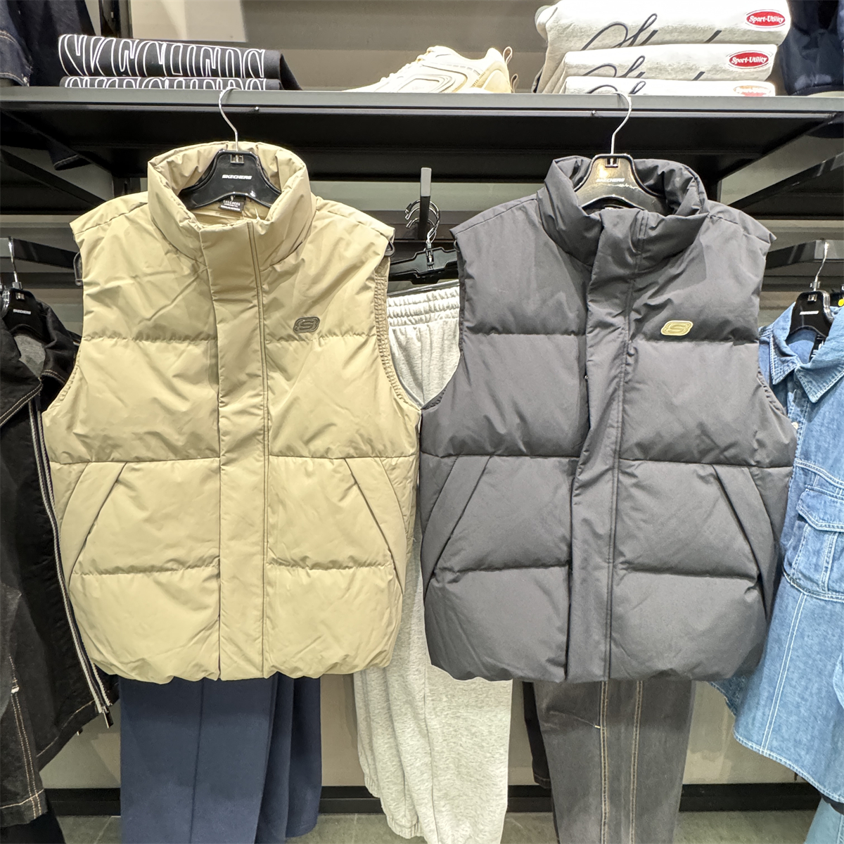 Skechers斯凯奇男士羽绒马甲