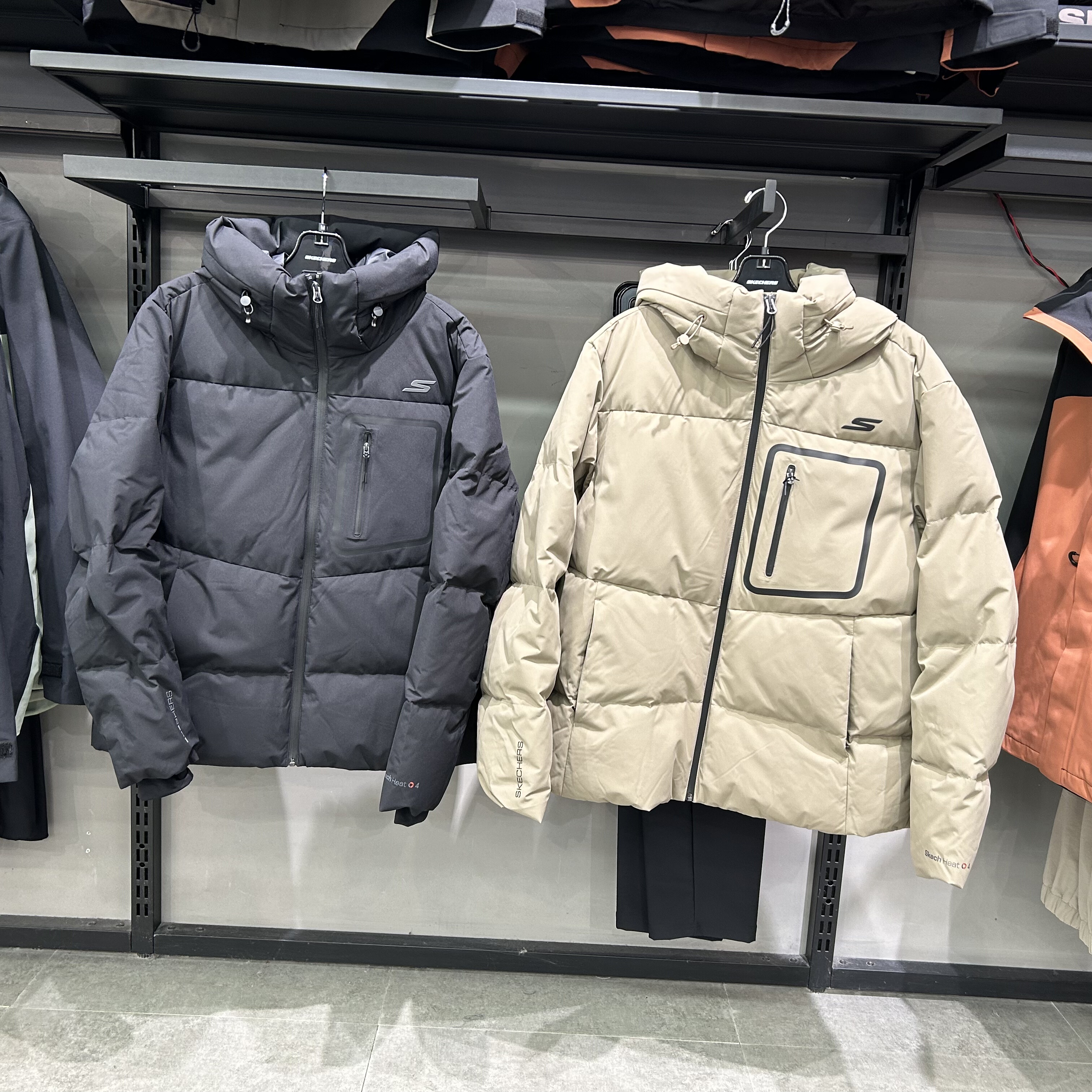 Skechers斯凯奇男女秋冬石墨烯防泼水P425M034羽绒服外套P425W052