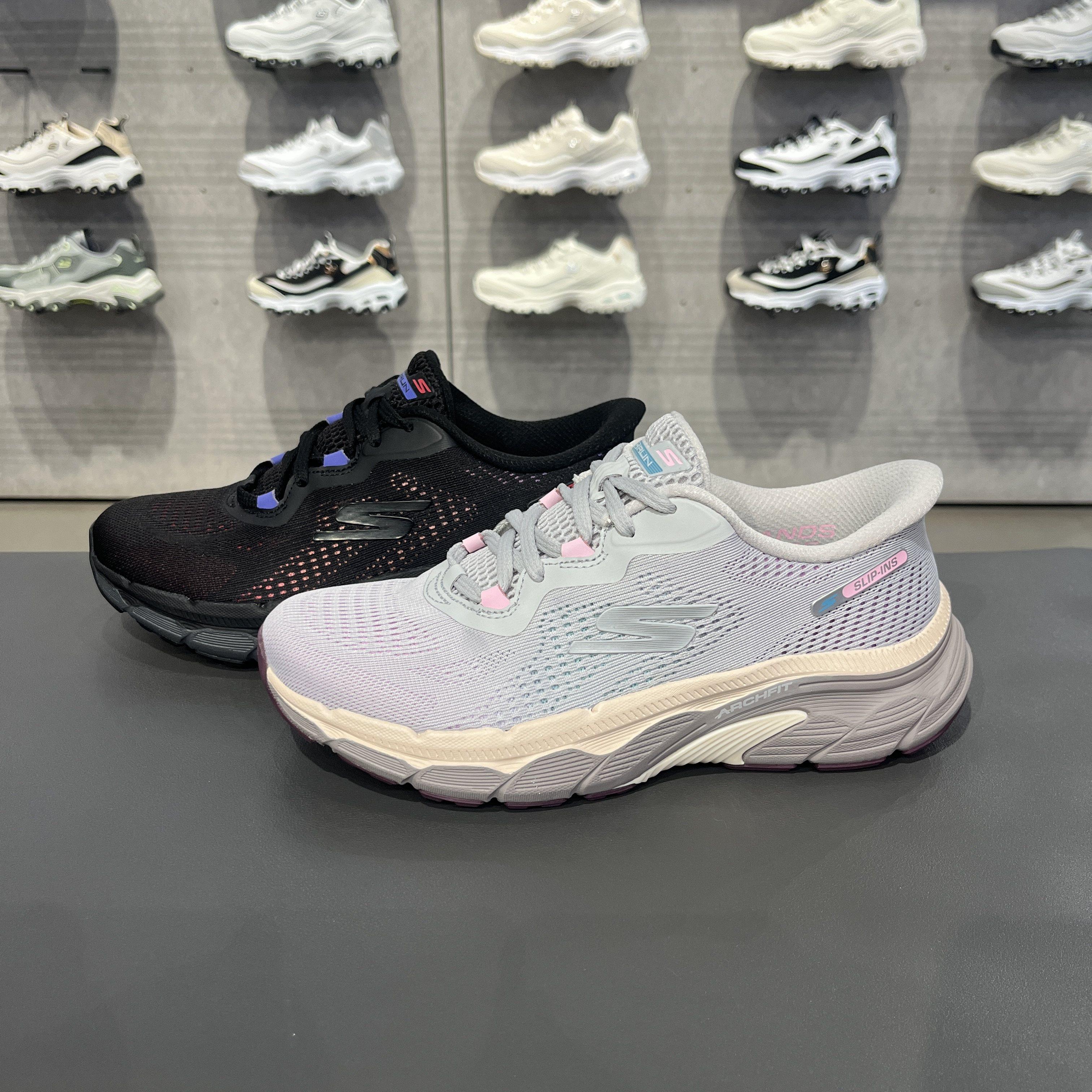 Skechers斯凯奇女士网布透气缓震抓地耐磨专业跑步鞋运动鞋129220
