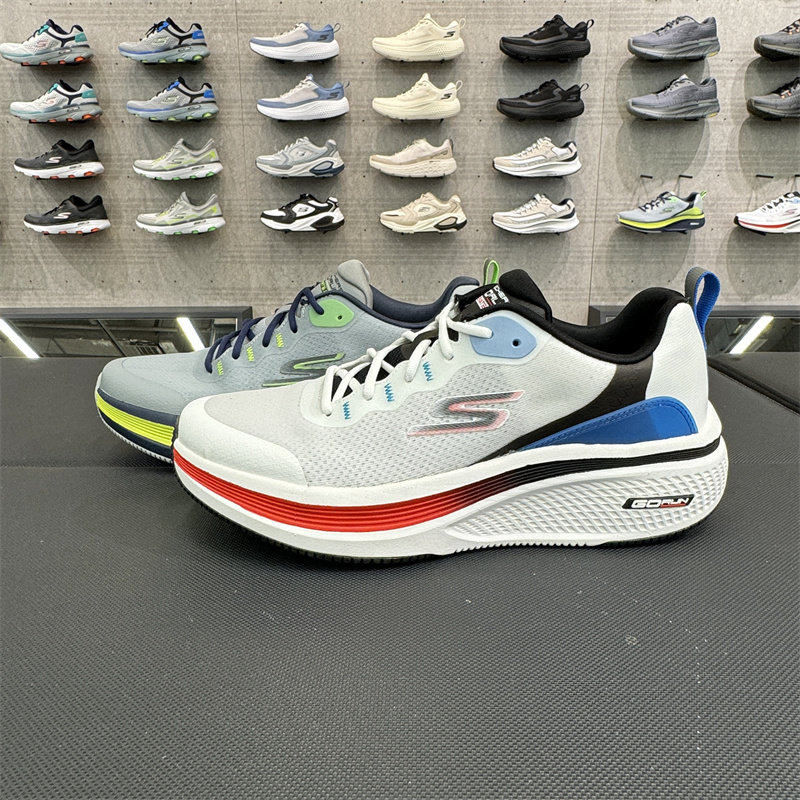 Skechers斯凯奇带感训练跑鞋男子吸震高回弹舒适运动跑步鞋220851