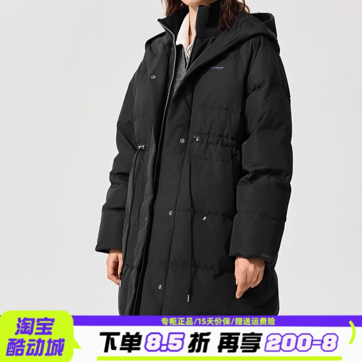 Skechers斯凯奇女士冬季长款保暖舒适防风百搭羽绒外套L425W028